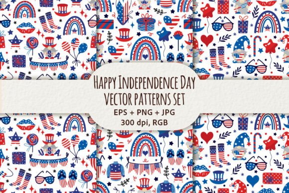 American Independence Day Patterns: A Versatile Design Resource for Creative Projects