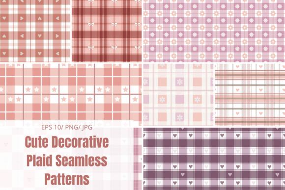 Cute Decorative Plaid Seamless Patterns: A Versatile Design Asset for Modern Creators