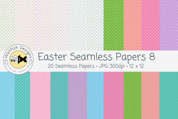 Easter Seamless Geometric Patterns 8