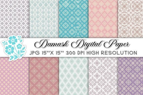 Exploring Damask Digital Paper Patterns: A Creative Resource for Designers and Enthusiasts
