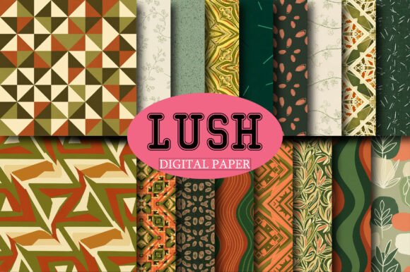 Lush Seamless Patterns - Digital Paper - for Strategic Design and Creative Expression