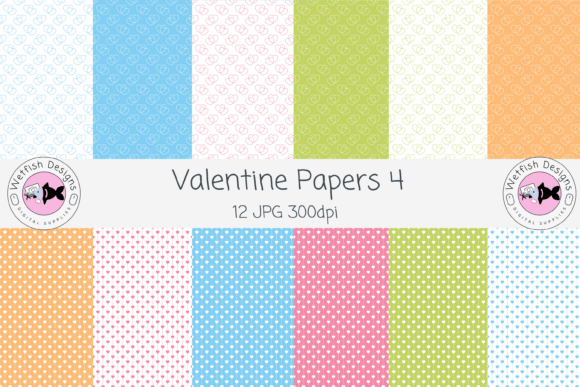 Valentine Seamless Paper Patterns 4
